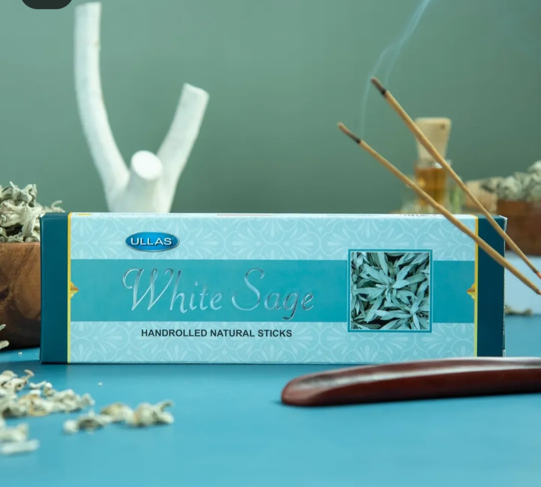 عود دست ساز برند ULLAS  الاس  رایحه White sage مریم گلی