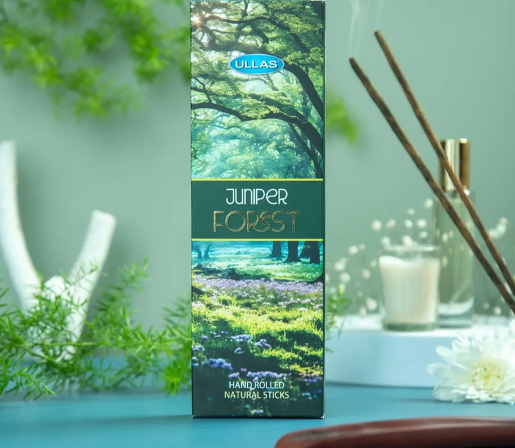 عود دست ساز برند اولاس ULLAS رایحه جونیپر فارست Juniper forest. جنگل ارس