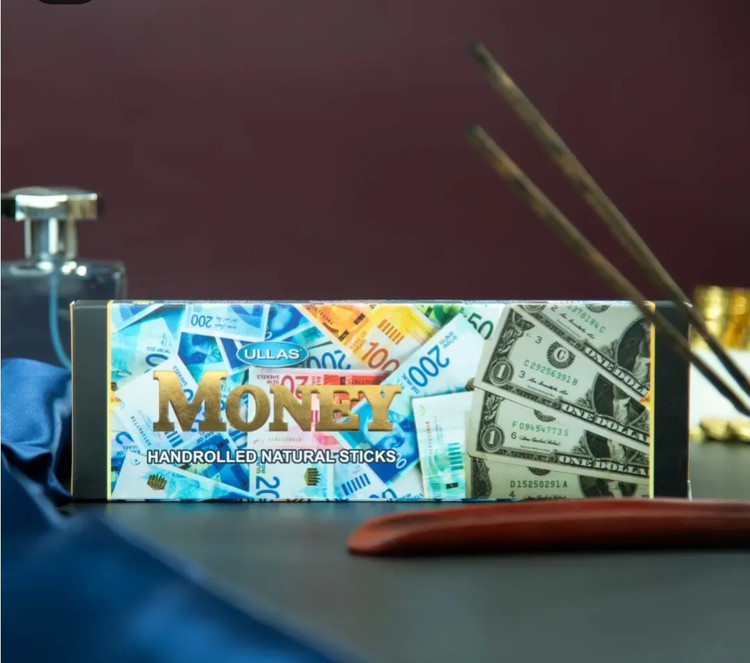 عود دست ساز برند اولاس ULLAS رایحه money مانی یا ثروت